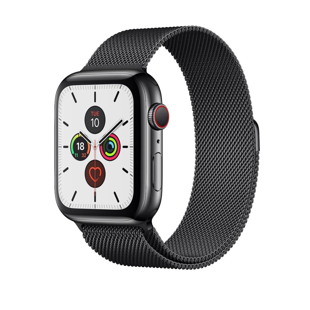 Apple watch 4 space black stainless steel case with space black milanese loop online